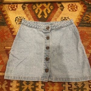 Denim mini skirt